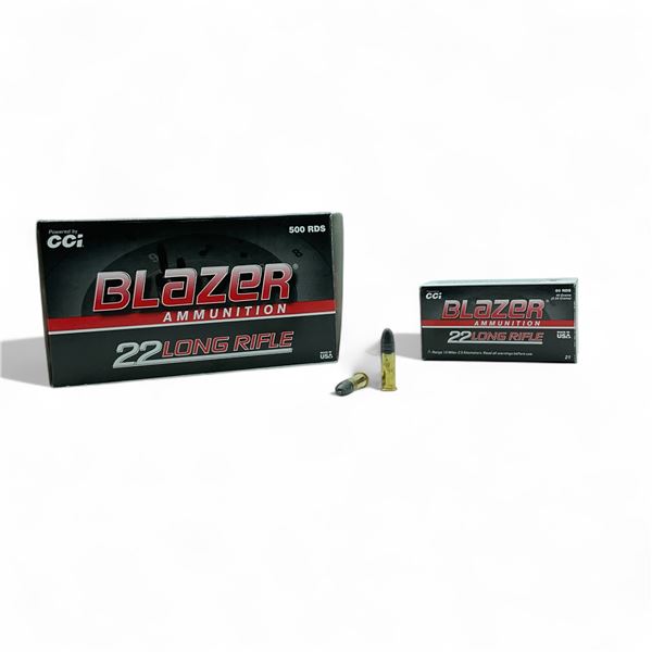 CCI Blazer 22 LR 40 Grain LRN Ammunition, 500 Rounds
