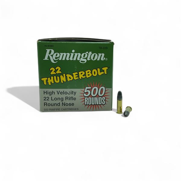 Remington Thunderbolt 22 LR 40 Grain RN Ammunition, 500 Rounds