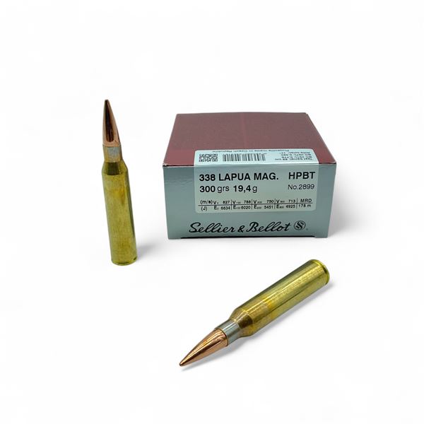 Sellier & Bellot 338 Lapua Mag 300 Grain HPBT, 10 Rounds