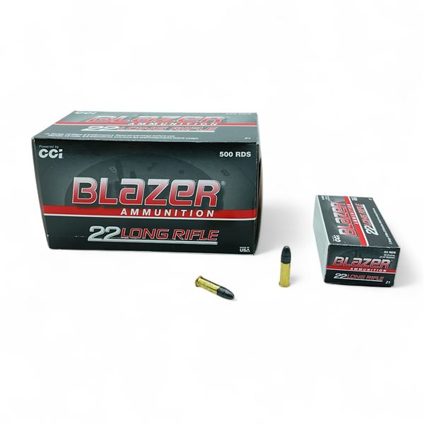 CCI Blazer 22 LR 40 Grain LRN Ammunition, 500 Rounds