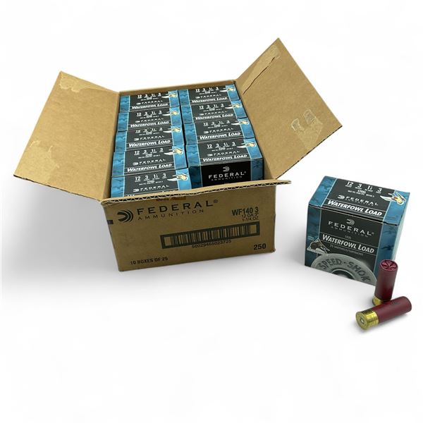 Federal Speed-Shok Waterfowl 12 Ga, 3", 1-1/4 oz, #3 Shot Ammunition, 250 Rounds