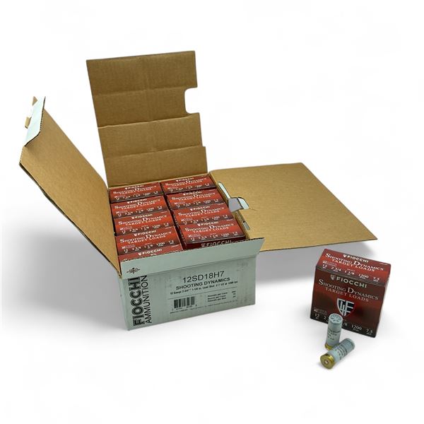 Fiocchi Target Loads 12 Ga 2-3/4", 1-1/8 oz, #7.5 Shot Ammunition, 250 Rounds