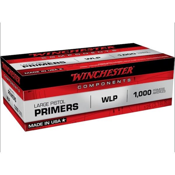 Winchester Large Pistol Primers, WLP, 1000 Qty