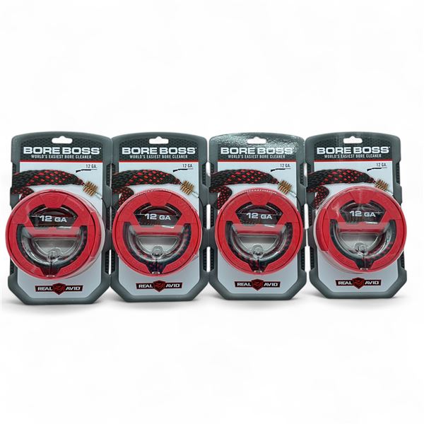 Real Avid Bore Boss Cleaning Snake for 12 Ga X 4 Qty
