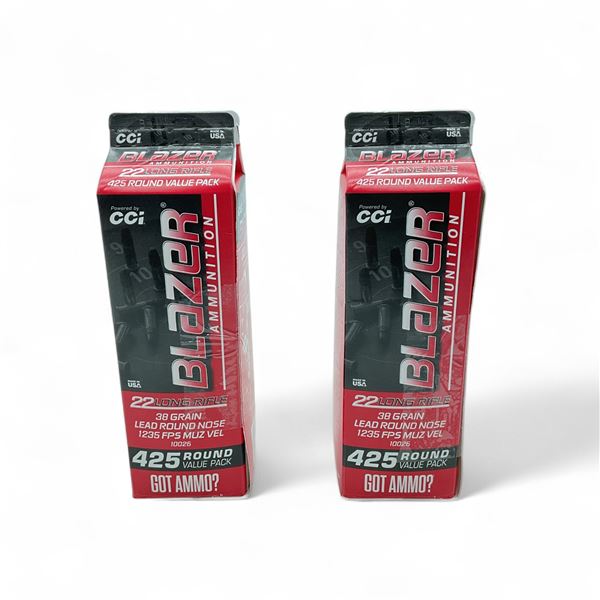 CCI Blazer Value Pour Pack 22 LR 38 Grain LRN Ammunition, 850 Rounds