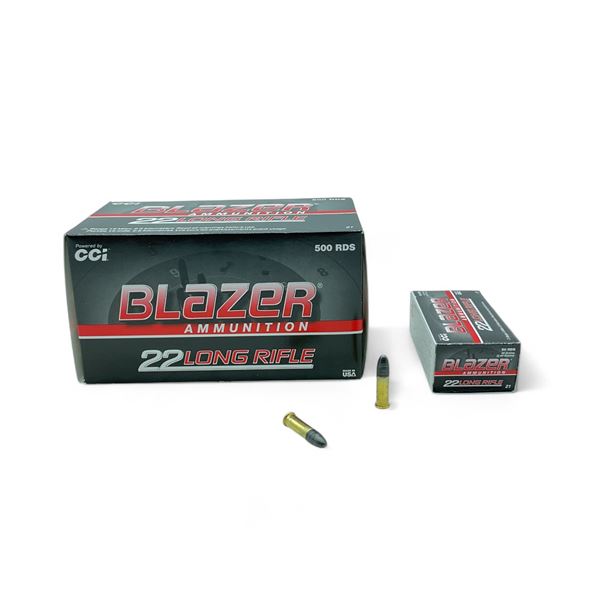 CCI Blazer 22 LR 40 Grain LRN Ammunition, 500 Rounds