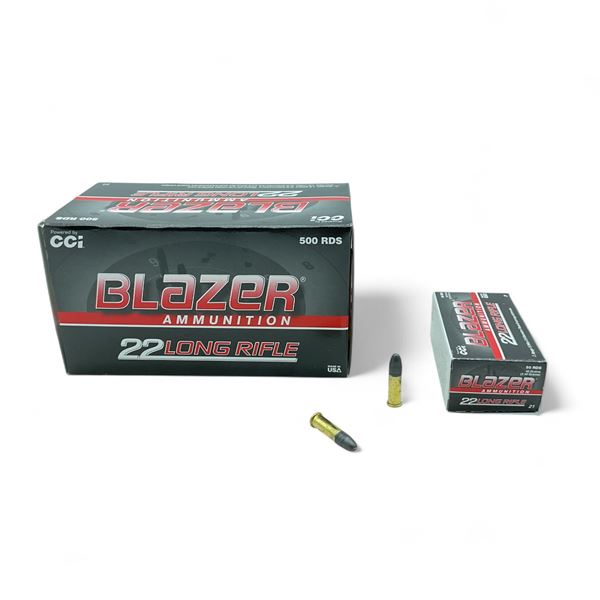 CCI Blazer 22 LR 40 Grain LRN Ammunition, 500 Rounds