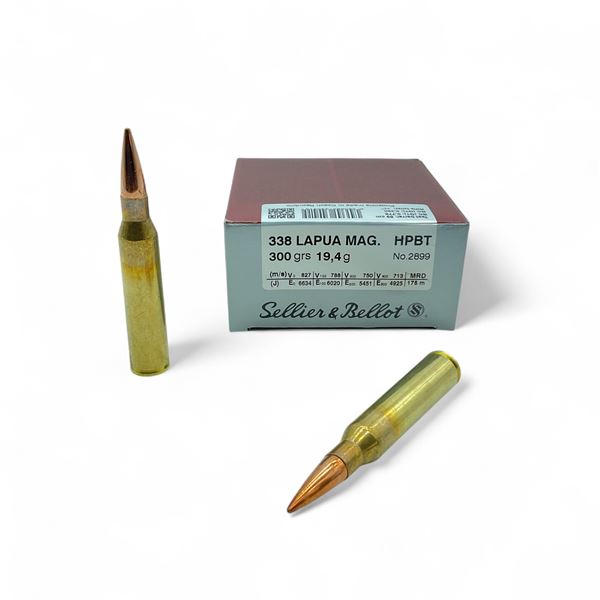 Sellier & Bellot 338 Lapua Mag 300 Grain HPBT, 10 Rounds