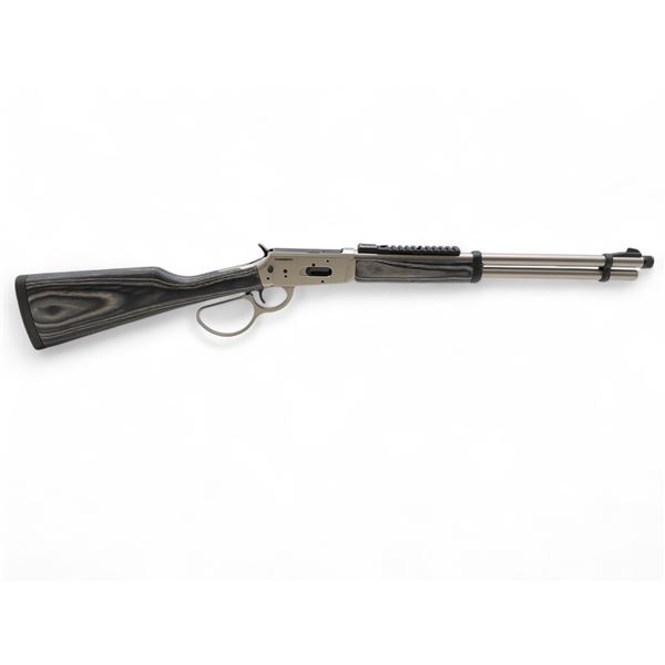 Morisson PRZ357 Nickle Lever Action Rifle .357 Magnum 18″ Threaded Barrel Grey Laminate Sto