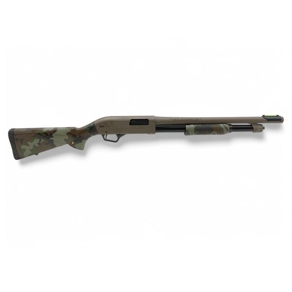 Winchester SXP Woodland Defender Pump Action Shotgun 12Ga 3" Chamber 18" Barrel FDE And Camo, New