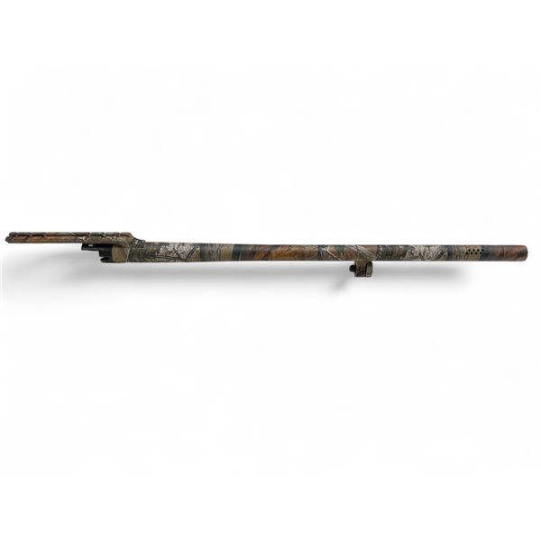 Mossberg 500 12Ga 24" Rifled Barrel Ported Camo 3" Chamber Cantilever Mount.
