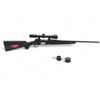 Image 1 : Savage Model 11 Bolt Action Rifle 308 Win 22" Barrel Black Synthetic Stock With Weaver 3-9X40 Scope