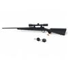Image 2 : Savage Model 11 Bolt Action Rifle 308 Win 22" Barrel Black Synthetic Stock With Weaver 3-9X40 Scope
