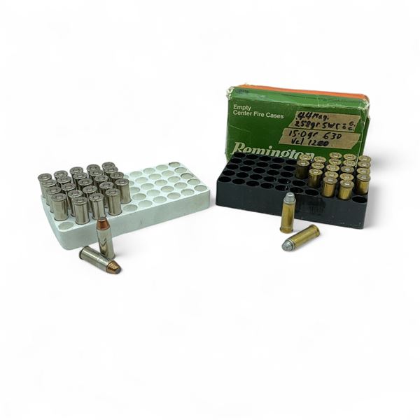 Assorted Handloaded 44 Magnum Ammunition, 225 Grain and 258 Grain, Approximately 46 Rounds