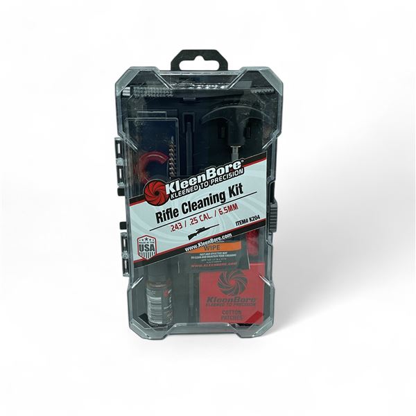 Kleenbore Rifle Cleaning Kit for 243/ 25 Cal and 6.5 mm, New
