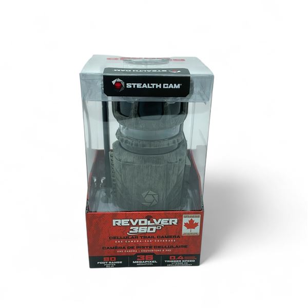 Stealth Cam Revolver 360 36 MP Cellular Trail Camera with 80' Range, New