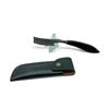 Image 1 : Folding 3" Damascus Blade Razor with Leather Pouch
