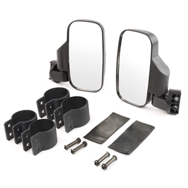 Kimpex Side View Mirror with Clamp On Brackets, New