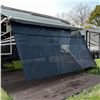 Image 2 : Black Mesh RV Awning Shade Screen with Zipper, 8' x 14'3", New X 2 Qty