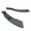 Image 1 : Fixed 10-1/2" Damascus Blade Knife with Leather Sheath