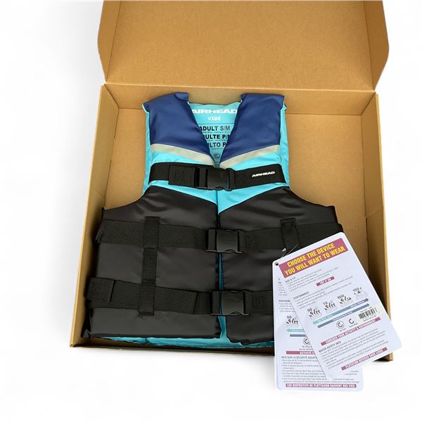 Airhead Vibe 3 Buckle Life Vest, Size Small/ Medium X 6, New