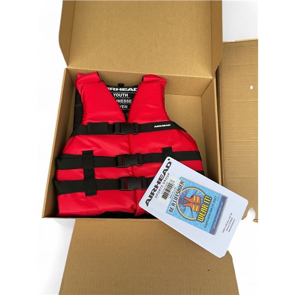 Airhead General Purpose Life Vest for Youth, Red X 6, New