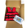 Image 1 : Airhead General Purpose Life Vest for Youth, Red X 6, New