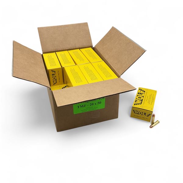 Wolf 357 Magnum 158 Grain TMJ Ammunition, 1000 Round Case