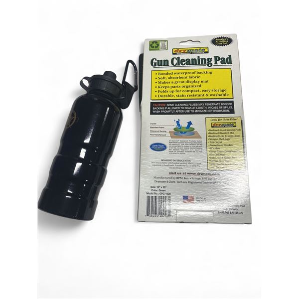 1x Gun Cleaning Pad , 1x Winchester Ranger Logo Aluminum Water Bottle