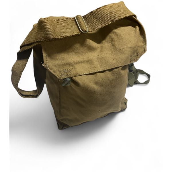 2X CZ HAVERSACK CANVAS Gas Mask SIDE BAG MINI- KHAKI COLOR Used Good Condtion May Have Issue Marking