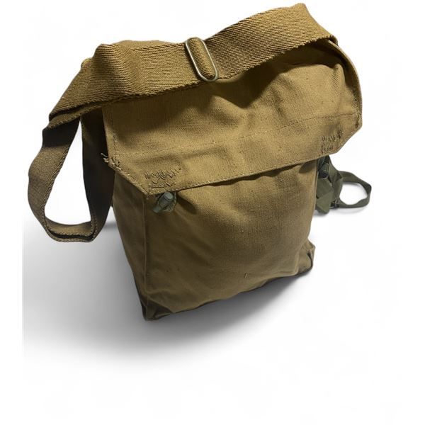 2X CZ HAVERSACK CANVAS Gas Mask SIDE BAG MINI- KHAKI COLOR Used Good Condtion May Have Issue Marking