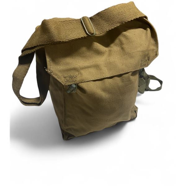 2X CZ HAVERSACK CANVAS Gas Mask SIDE BAG MINI- KHAKI COLOR Used Good Condtion May Have Issue Marking