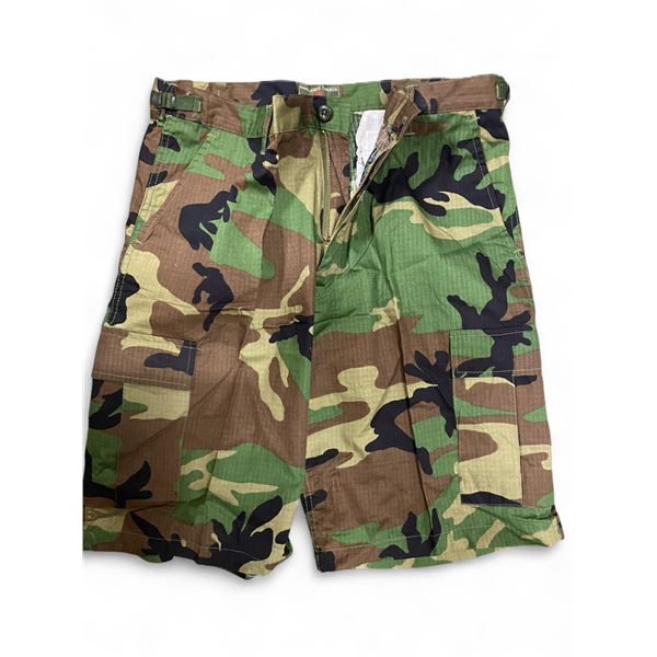 2x Parkland Commercial Bdu Shorts Woodland Camo XLarge