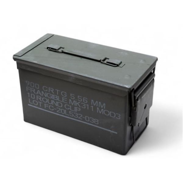 1x US Issue  .50 Cal Ammo Can Olive Color New Condition