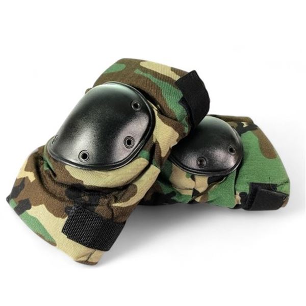 1x Us Issue Knee Pads - Woodland Camo Condition New