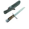 Image 1 : 1x WW2 Finish Bayonet With Original Leather Scabbard