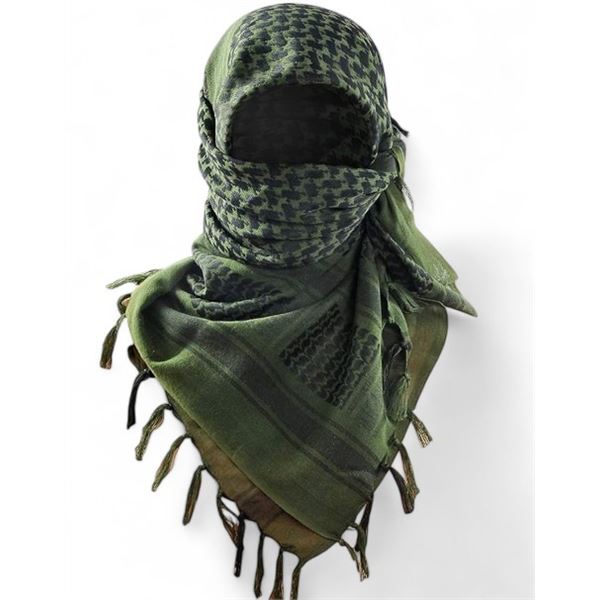 6X Green And Black Shemag