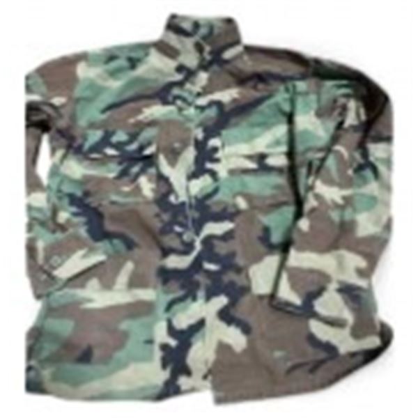3x US Combat Shirt Woodland Camo - Condition Used Good Size Medium Long