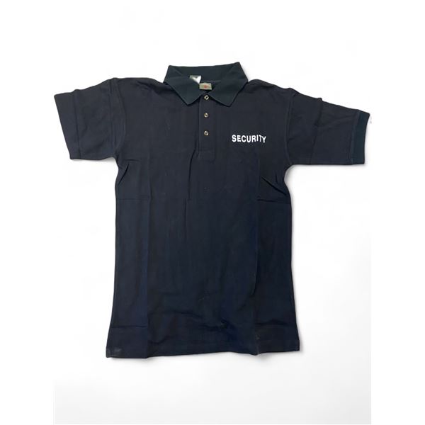 2x Security Print Polo Shirt Black X-Large