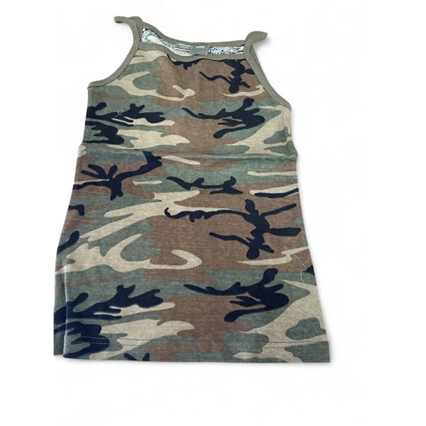 3x Womens Tank Top Woodland Camo Size Medium - New item