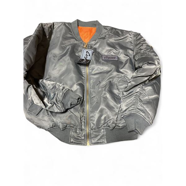 2X Grey Cargo Zone Ma1 Flight Jacket Size XLarge