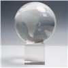 Image 1 : Shannon Crystal World Globe with Base