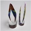 Image 2 : 2pc Rainbow Faceted Crystal Pillars