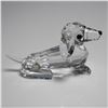 Image 2 : Swarovski Dachshund Miniature Figurine Frosted Tail Variation