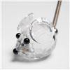 Image 2 : Swarovski Crystal Mouse Mini Figurine with Metal Tail Figurine