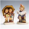 Image 1 : 2pc Goebel Hummel Figurines, Stormy Weather & What's New?