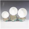 Image 2 : 30pc Chinese Famille Rose Porcelain Bowl and Spoon Set