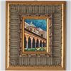 Image 1 : Framed Original Italian Micro Mosaic Plaque, Historic Courtyard