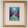 Image 1 : Bernard Seguin Poirier, Enamel on Copper, Red Fish with Bubbles, Signed