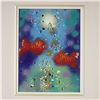 Image 3 : Bernard Seguin Poirier, Enamel on Copper, Red Fish with Bubbles, Signed
